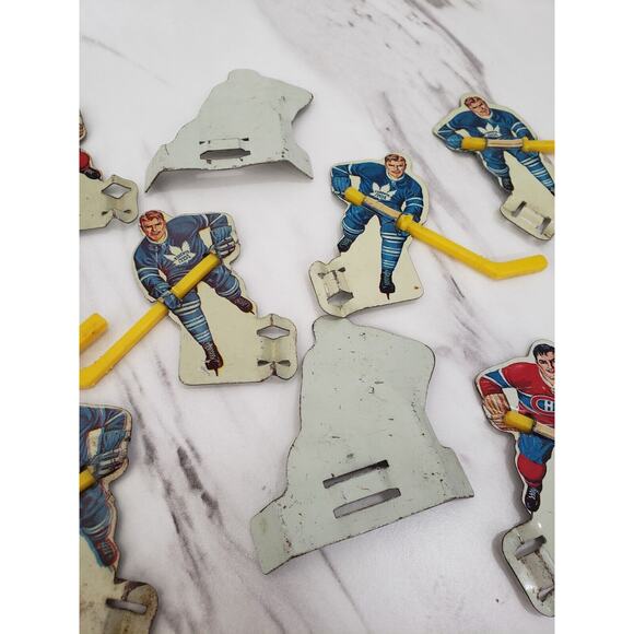 Vintage Eagle Toys NHL Metal Tin Replacement Hockey Players‎ Toronto Vs Montreal - Picture 10 of 10